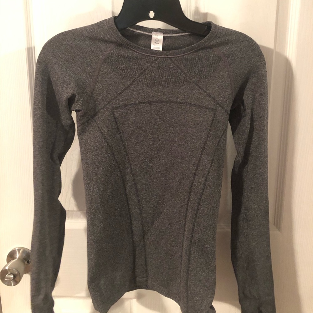Ivivva Charcoal Grey Long Sleeve Athletic Top